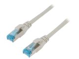 LAN кабел, F/UTP, cat. 5e, CCA, сив, 1m, 26AWG
