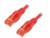 LAN кабел, U/UTP, cat. 6, CCA, червен, 0.5m, 26AWG