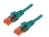 LAN кабел, U/UTP, cat. 6, CCA, зелен, 1m, 26AWG