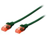LAN кабел, U/UTP, cat. 6, Cu, зелен, 1m, 26AWG