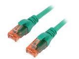 LAN кабел, U/UTP, cat. 6, Cu, зелен, 3m, 26AWG