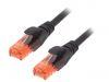 LAN кабел, U/UTP, cat. 6, Cu, черен, 5m, 26AWG