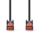 LAN кабел, категория 6, Cu, RJ45 към RJ45, 0.5m, черен, CCGL85221BK05, NEDIS