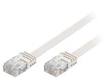 LAN кабел, U/UTP, cat. 5e, CCA, бял, 0.5m