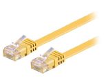 LAN кабел, U/UTP, cat. 6, Cu, жълт, 1m, 32AWG