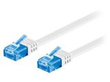 LAN кабел, U/UTP, cat. 6a, Cu, бял, 0.5m, 32AWG