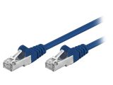 LAN кабел, F/UTP, cat. 5e, CCA, син, 0.25m, 26AWG 124133