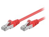 Patch cord, F/UTP, cat. 5e, CCA, Red, 0.25m, 26AWG