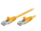 LAN кабел, F/UTP, cat. 5e, CCA, жълт, 0.25m, 26AWG 124138