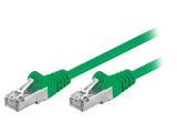 LAN кабел, F/UTP, cat. 5e, CCA, зелен, 0.5m, 26AWG