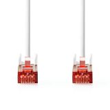 LAN кабел, категория 6, Cu, RJ45 към RJ45, 2m, бял CCGL85221WT20, NEDIS