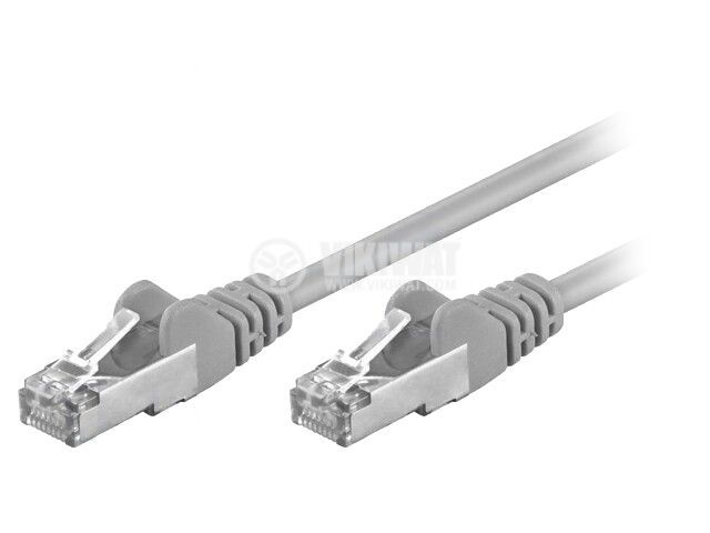 LAN кабел, F/UTP, cat. 5e, CCA, сив, 15m, 26AWG