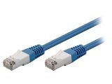 LAN кабел, F/UTP, cat. 5e, CCA, син, 1m, 26AWG