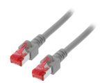 LAN кабел, S/FTP, cat. 6, Cu, FRNC, сив, 2m, 27AWG