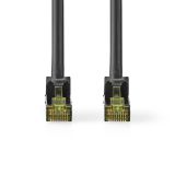 LAN кабел, категория 7, Cu, RJ45 към RJ45, 0.5m, черен, CCGL85420BK05, NEDIS