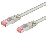 LAN кабел, S/FTP, cat. 6, Cu, сив, 0.25m, 28AWG