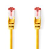 Patch cord, S/FTP, cat. 6, Cu, Yellow, 0.25m, 28AWG, CCGL85221YE025, Nedis