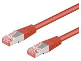 LAN кабел, S/FTP, cat. 6, Cu, червен, 1m, 28AWG