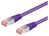 LAN кабел, S/FTP, cat. 6, Cu, виолетов, 1m, 28AWG