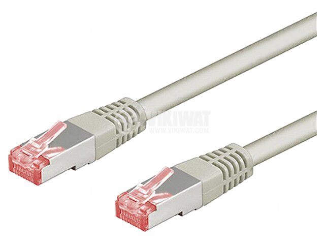 LAN кабел, S/FTP, cat. 6, Cu, сив, 5m, 28AWG