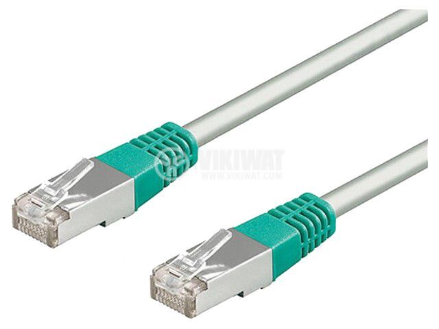 LAN кабел, S/FTP, cat. 6, Cu, сив, 5m