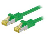 LAN кабел, S/FTP, cat. 6a, Cu, зелен, 1m, 26AWG