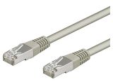 LAN кабел, SF/UTP, cat. 5e, CCA, сив, 1m, 26AWG