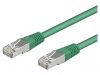 LAN кабел, SF/UTP, cat. 5e, CCA, зелен, 1.5m, 26AWG