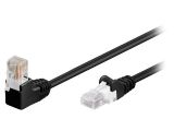 LAN кабел, U/UTP, cat. 5e, CCA, черен, 0.25m, 26AWG 124385