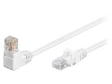 LAN кабел, U/UTP, cat. 5e, CCA, бял, 0.5m, 26AWG 124386