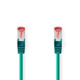 LAN cable, S/FTP, cat. 6, Cu, Green, 0.25m, 28AWG, CCGL85221GN025, Nedis