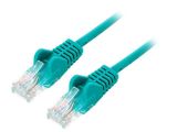 LAN кабел, U/UTP, cat. 5e, CCA, зелен, 0.5m, 26AWG