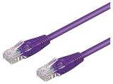LAN кабел, U/UTP, cat. 5e, CCA, виолетов, 3m, 26AWG
