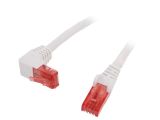 LAN кабел, U/UTP, cat. 6, CCA, бял, 2m, 25AWG