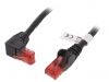 LAN кабел, U/UTP, cat. 6, CCA, черен, 10m, 25AWG