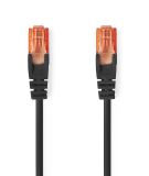 LAN кабел, U/UTP, cat. 6, Cu, черен, 0.25m, 26AWG, CCGL85200BK025
