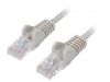 LAN кабел, U/UTP, cat. 6, CCA, сив, 0.25m, 24AWG