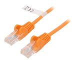 LAN кабел, U/UTP, cat. 6, CCA, оранжев, 0.25m, 24AWG