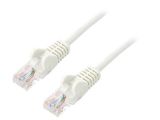 LAN кабел, U/UTP, cat. 6, CCA, бял, 0.25m, 24AWG
