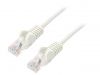 LAN кабел, U/UTP, cat. 6, CCA, бял, 0.5m, 24AWG
