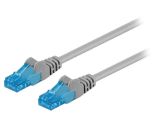 LAN кабел, U/UTP, cat. 6a, Cu, сив, 0.5m, 26AWG