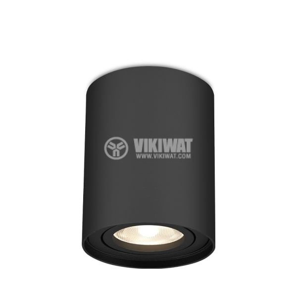 LED spotlight fixture, surface mount, 35W, GU10, black, IP20, BH04-00301 - 1