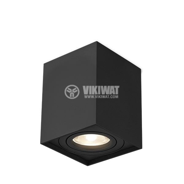 LED spotlight fixture, surface mount, 35W, GU10, black, IP20, BH04-00311 - 1