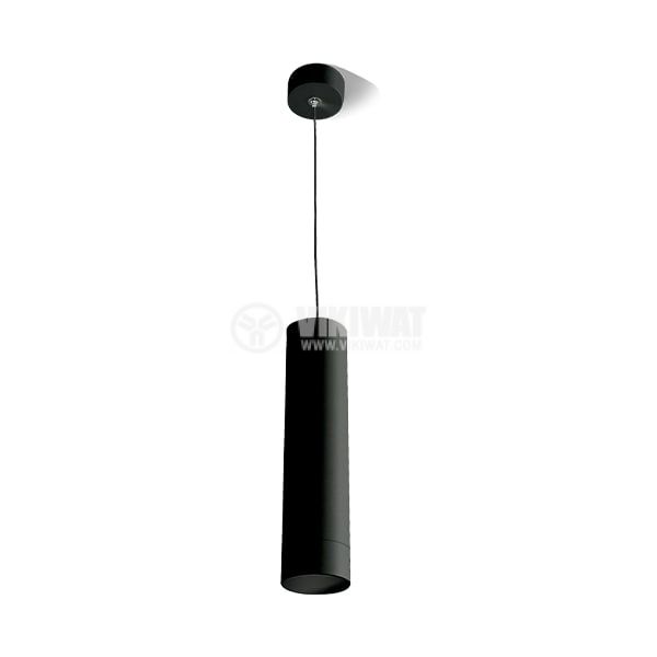LED pendant spotlight fixture, surface mount, 35W, GU10, black, IP20, BH04-00401 - 1