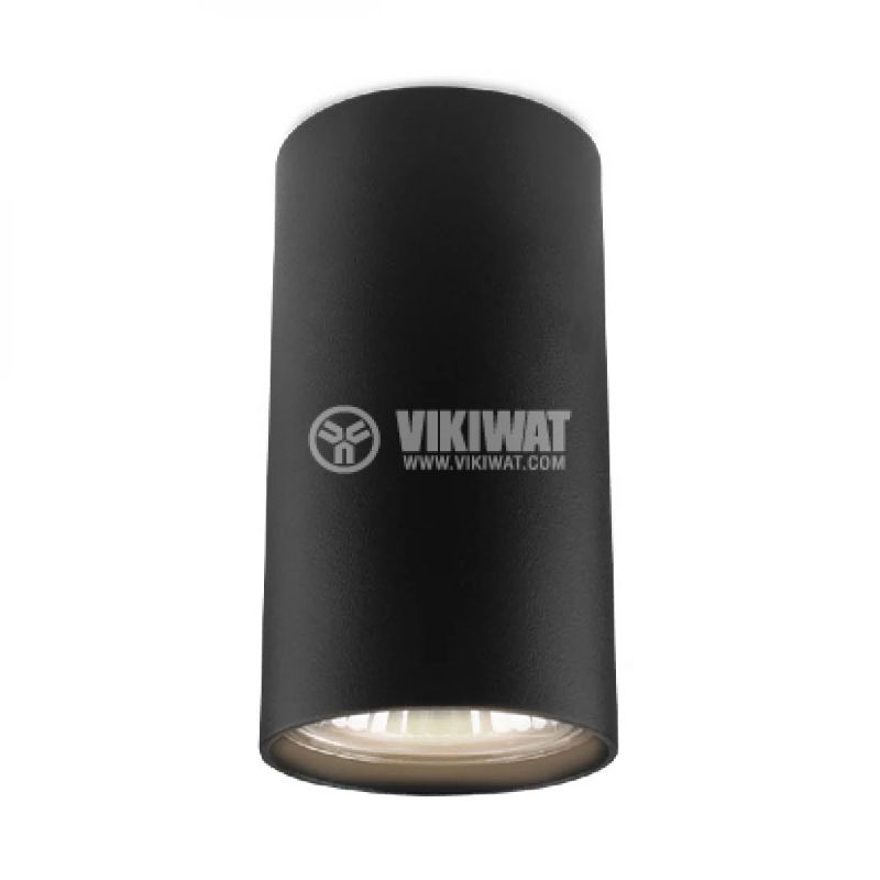 LED spotlight fixture, surface mount, 35W, GU10, black, IP20, BH04-00501 - 1