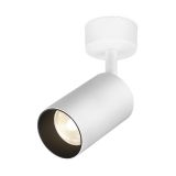 LED spotlight fixture for surface mounting, 35W, GU10, white, ф60x172mm, BH04-00710