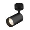 LED spotlight fixture for surface mounting, 35W, GU10, black, ф60x172mm, BH04-00711 - 1