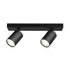 LED spotlight fixture for surface mounting, 2x35W, GU10, black, BH04-00821 - 1