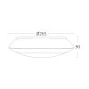 LED ceiling light, BG37-30712, 23W, 230VAC - 5