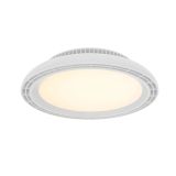 LED плафон BH85-00030, 24W, 230VAC, 1700lm, 3в1 цвята, IP20, ф450x89mm, с вентилатор